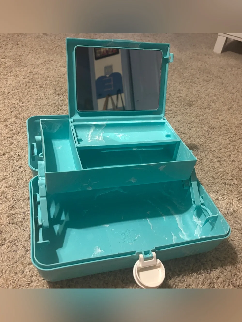 Aqua Marble Caboodle Cosmetic Case
